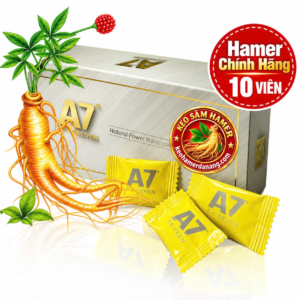 Hộp 10 Viên Kẹo Sâm A7